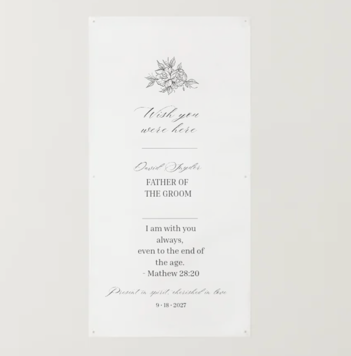 Custom Memorial Banner | Printed on Mesh & Vinyl