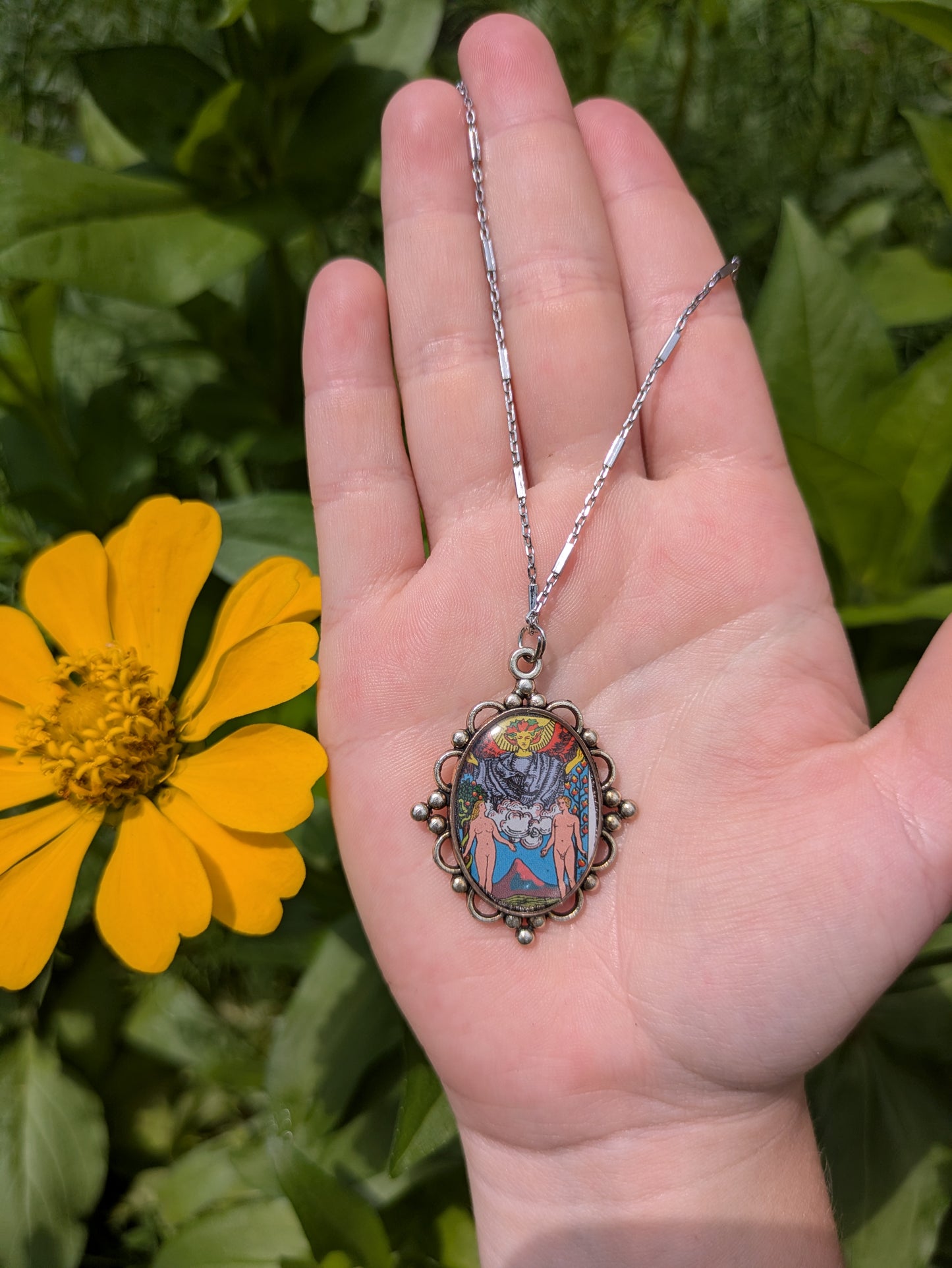 Love Tarot Card Necklace