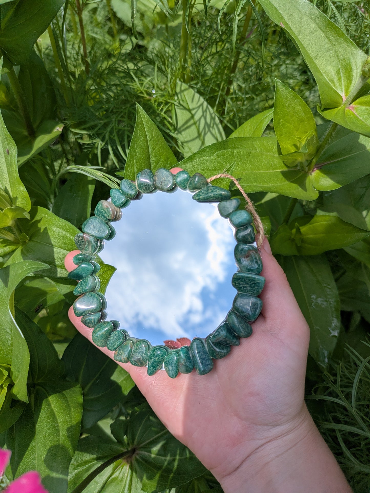 Green Aventurine Prosperity Mirror