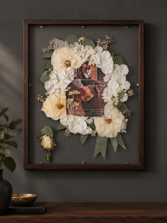 Flora in Full | Wood Floating Frame UV Glass | 16x20 | Featuring Invitation