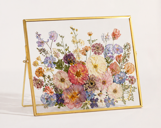 Flora in Full | 6x8 Gold Rectangle | Floating Frame