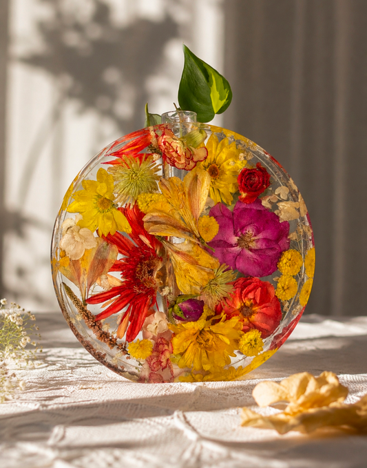 Love in Bloom Vase | Floral Keepsake