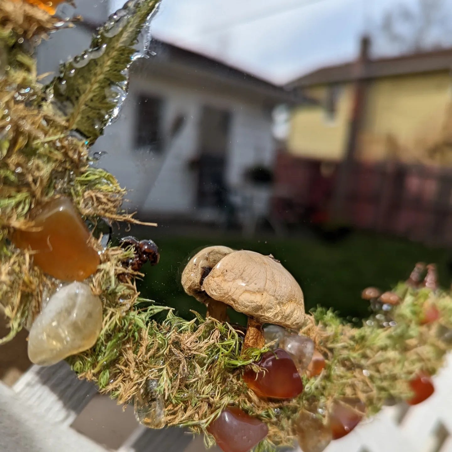 Carnelain & Citrine Forest Fairy Mirror