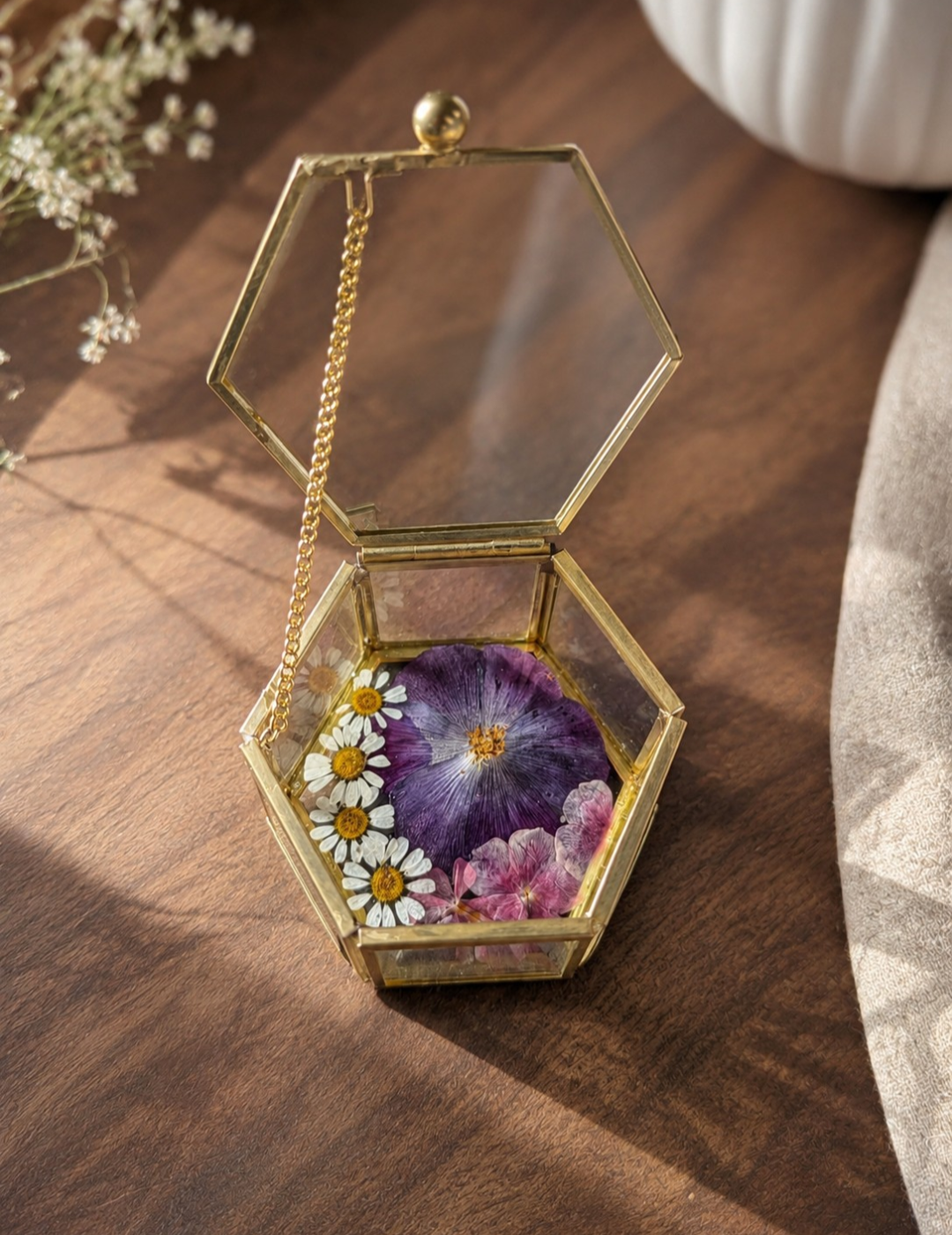 Glass Jewelry Bloom Boxes