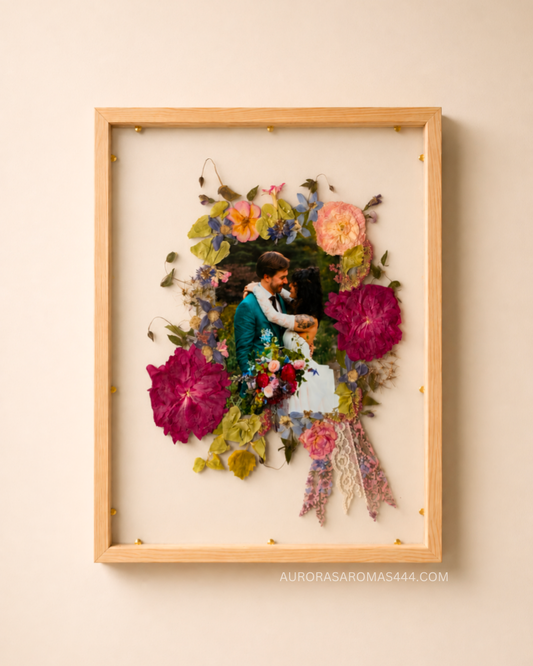 Picture-Perfect Blooms | Wooden Floating UV Glass | 16x20 Frame | Featuring Photo
