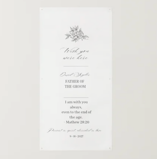 Custom Memorial Banner | Printed on Mesh & Vinyl