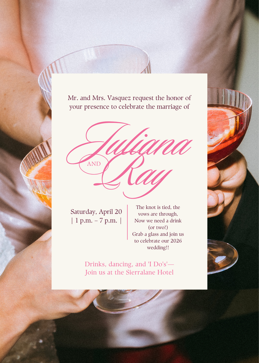 Classic Invitation | Printed • Digital & Envelopes