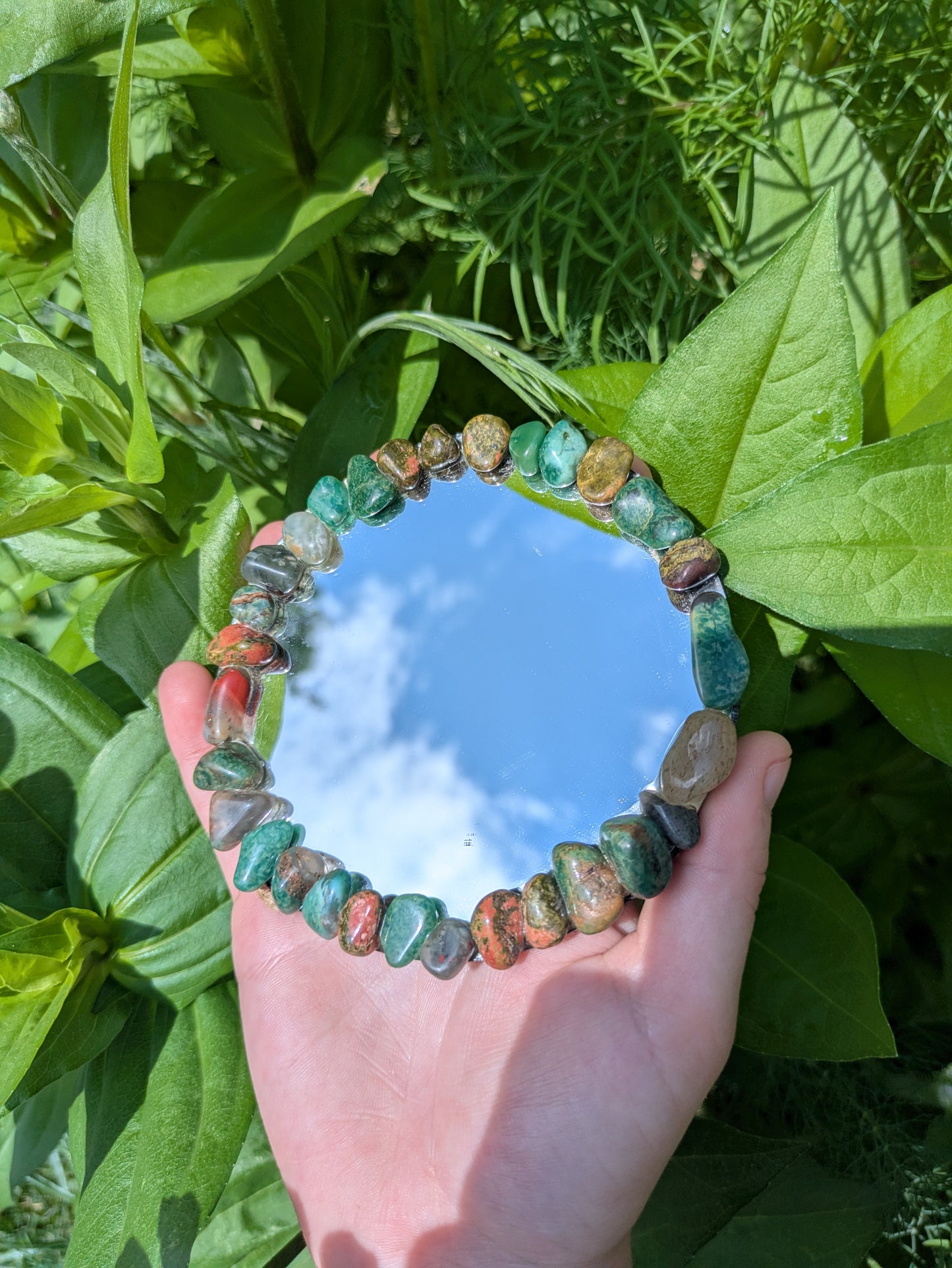 Bloodstone Heart Opening Mirror