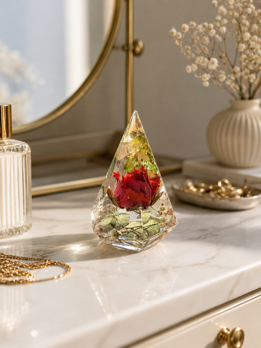 Pure Petal Ring Holder | Forever Floral Keepsake