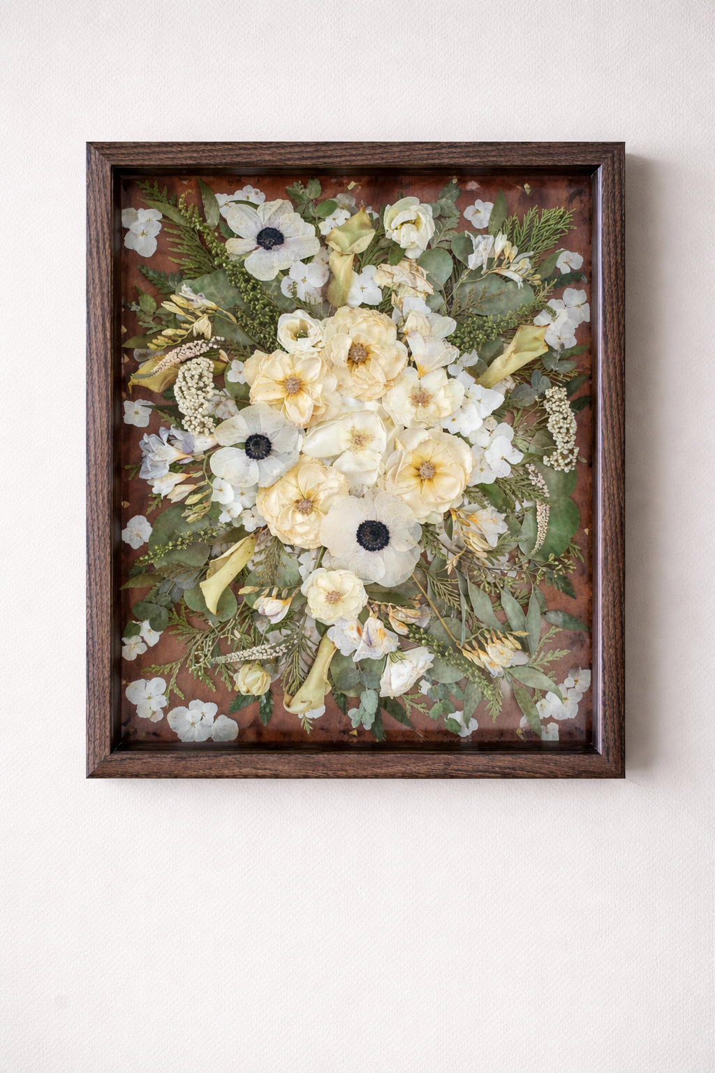 Floral Focus Style Pressed Bouquet Frame 16x20