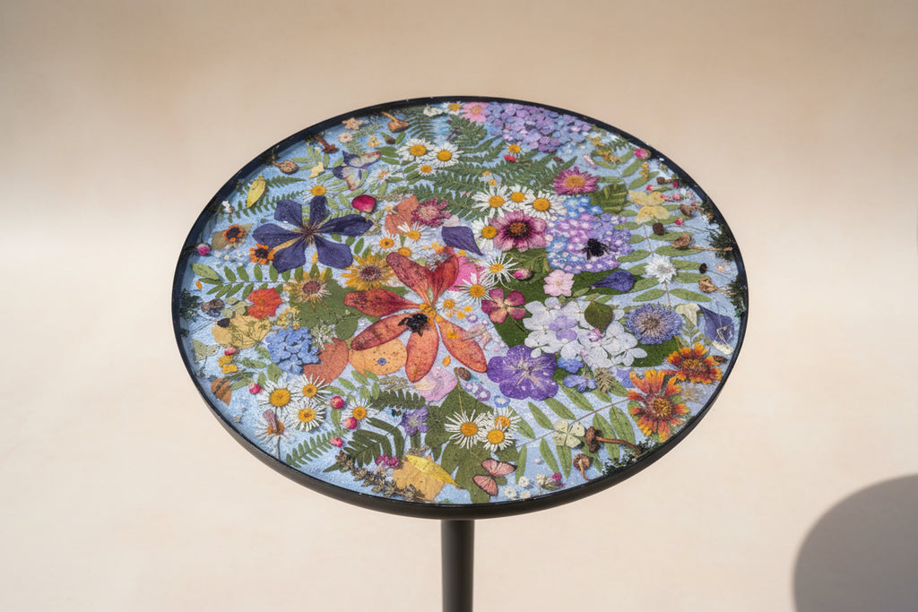 Pressed Bouquet Floral Table