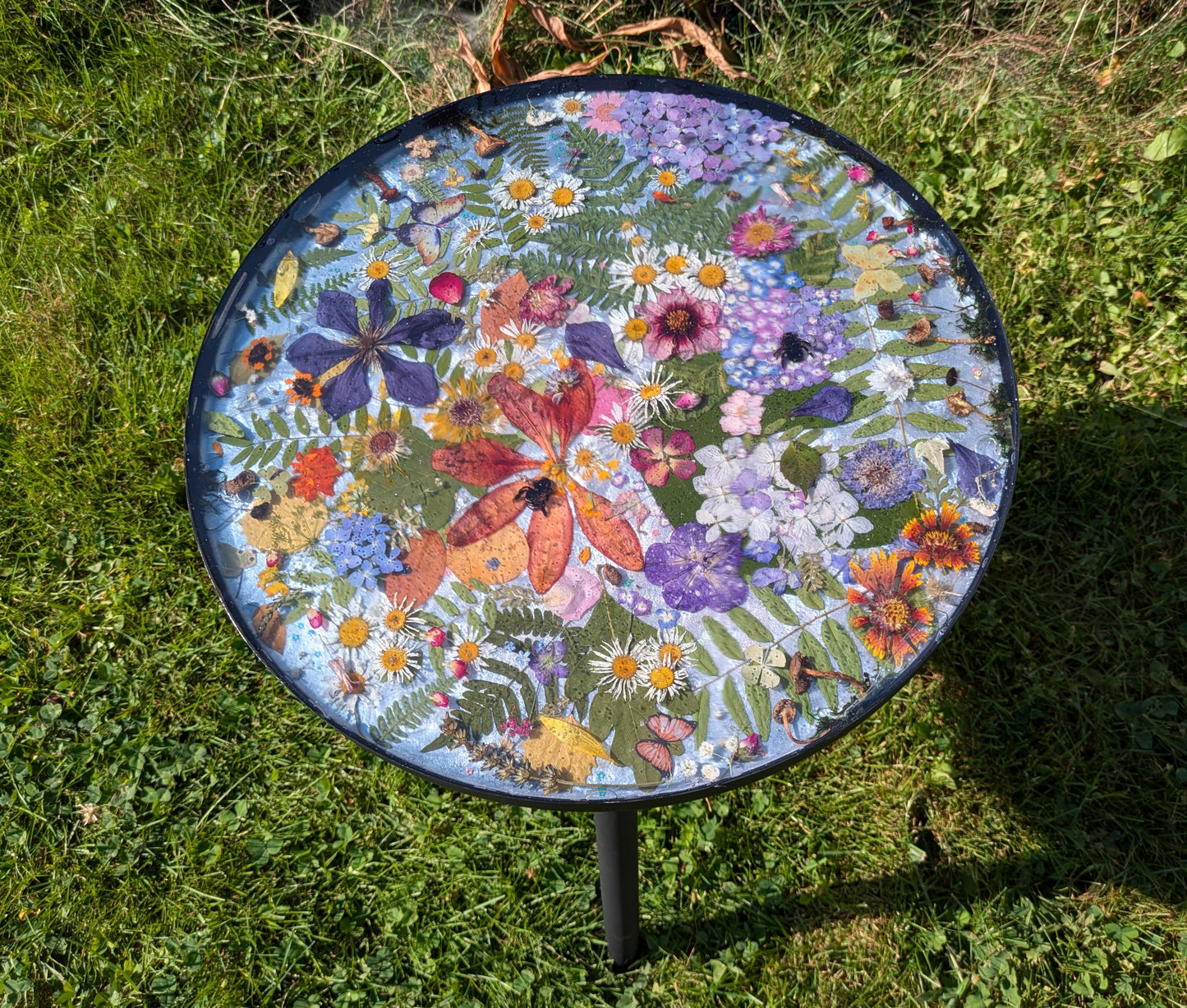 One of a Kind Real Floral Table