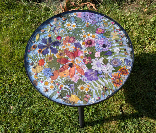 One of a Kind Real Floral Table