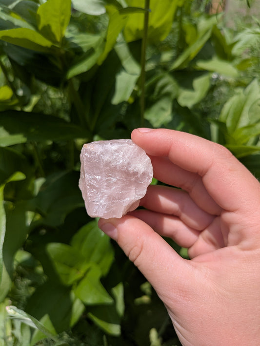 Raw Rose Quartz Stone