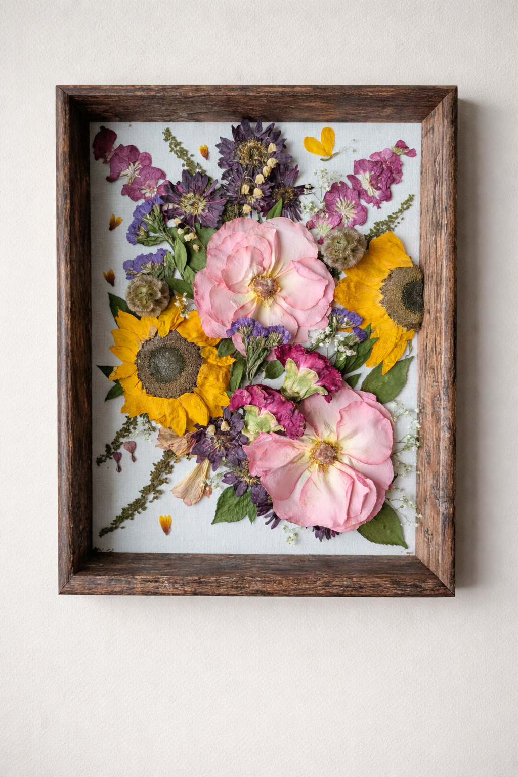 Floral Focus Style Pressed Frame 11x14