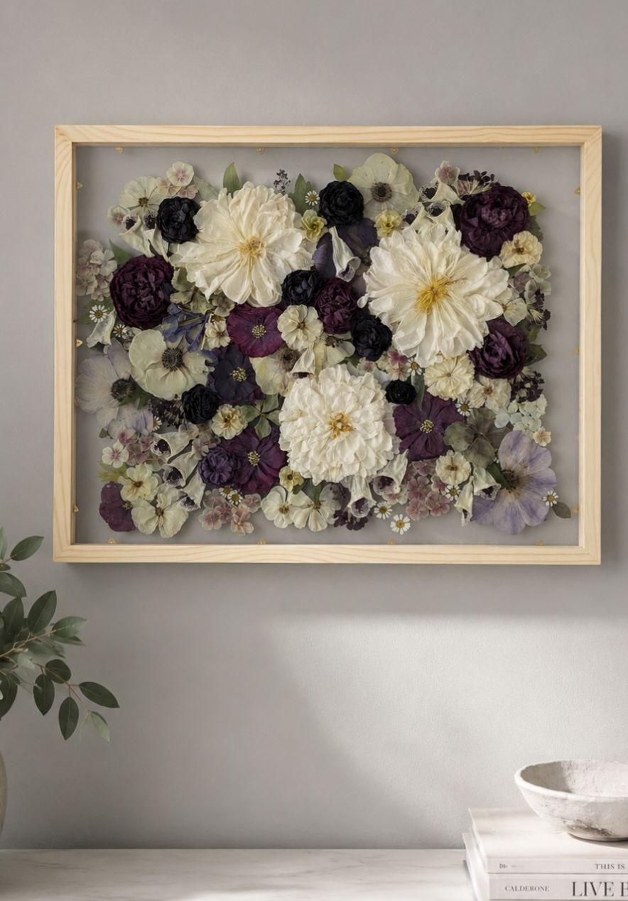 Flora In Full | Floating Wood Frame | 16x20 | UV Glass