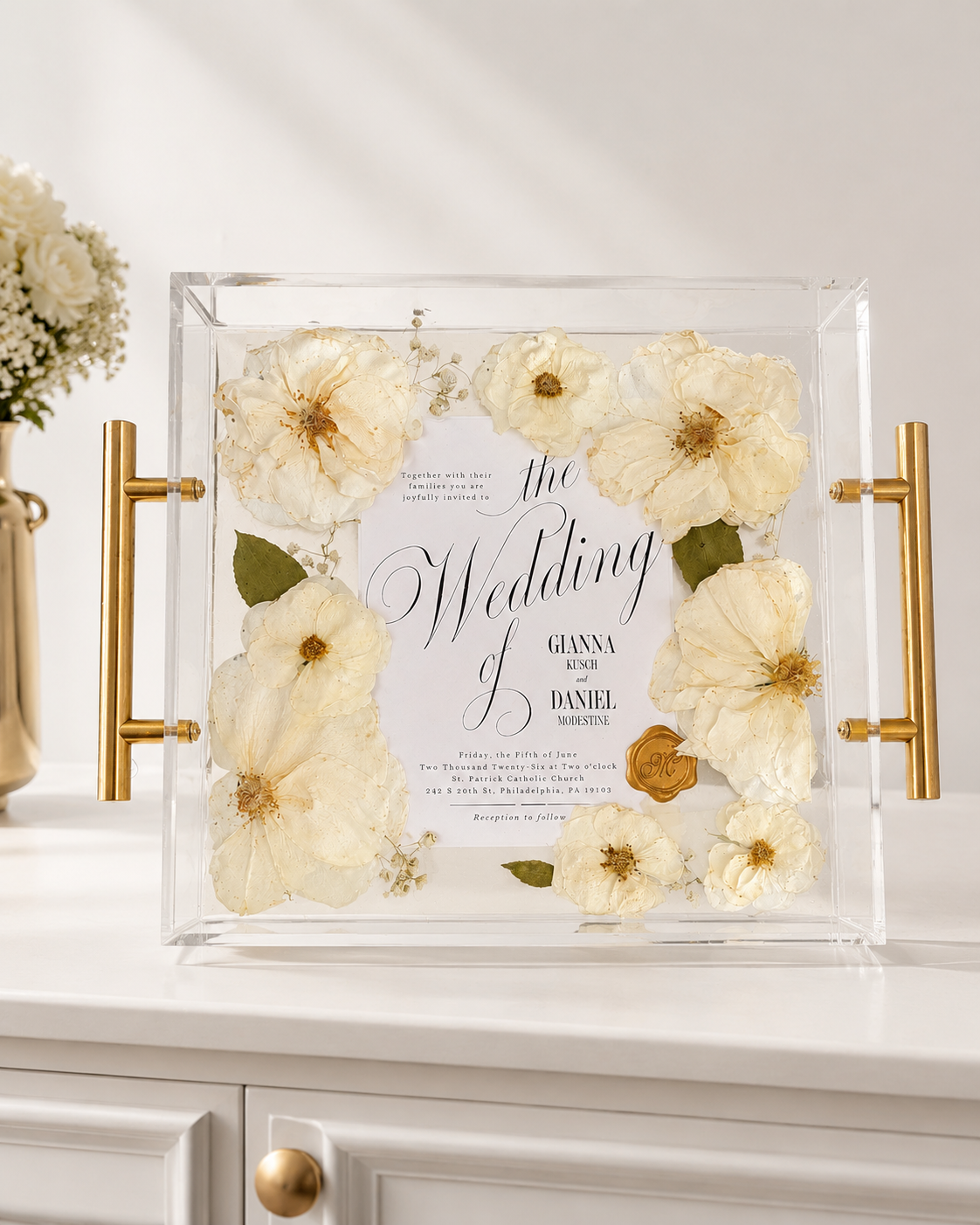 Ever After Bloom Tray | Clear Acrylic 11x14