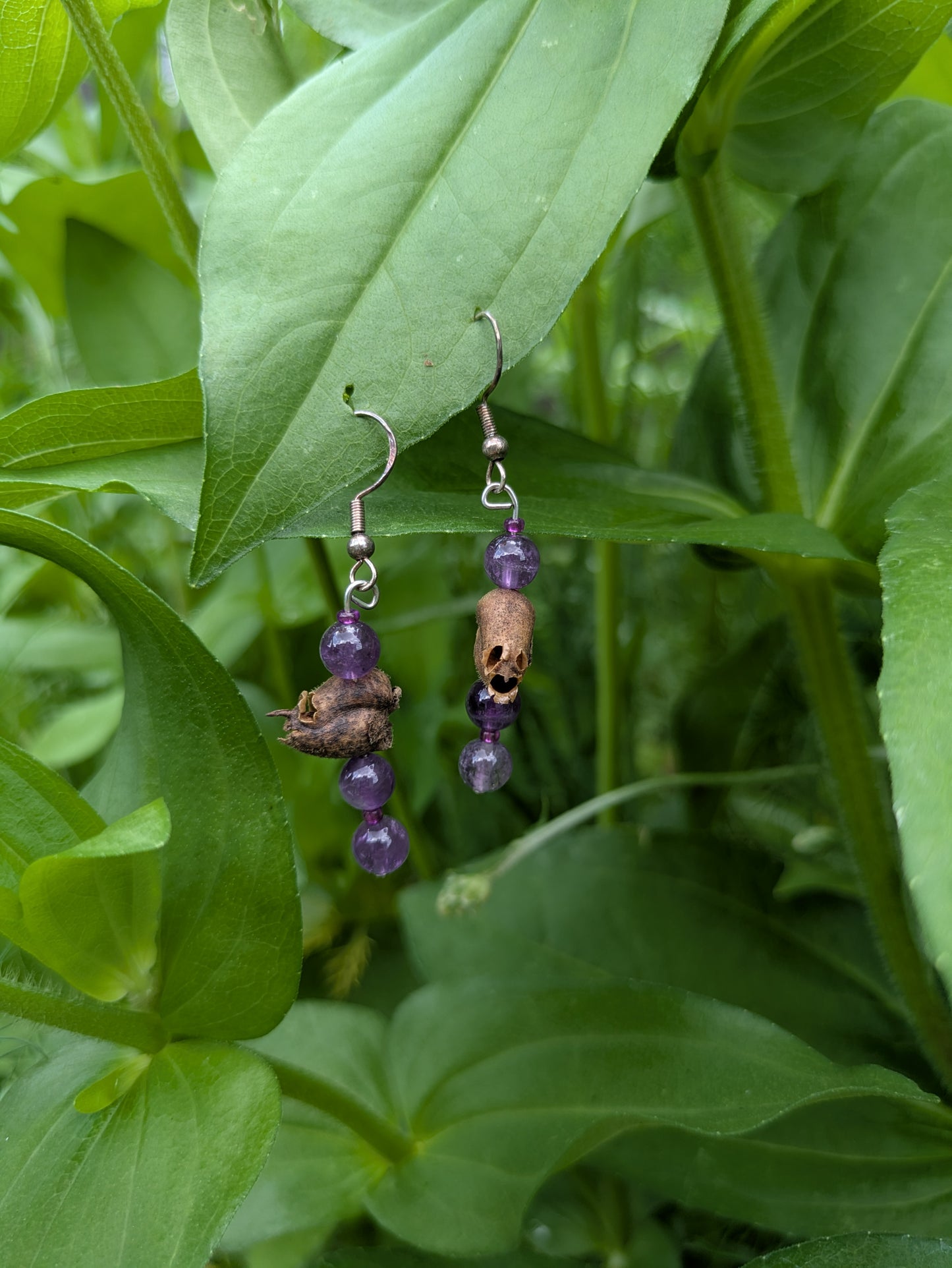 Goblin Fairy Amethyst Earrings