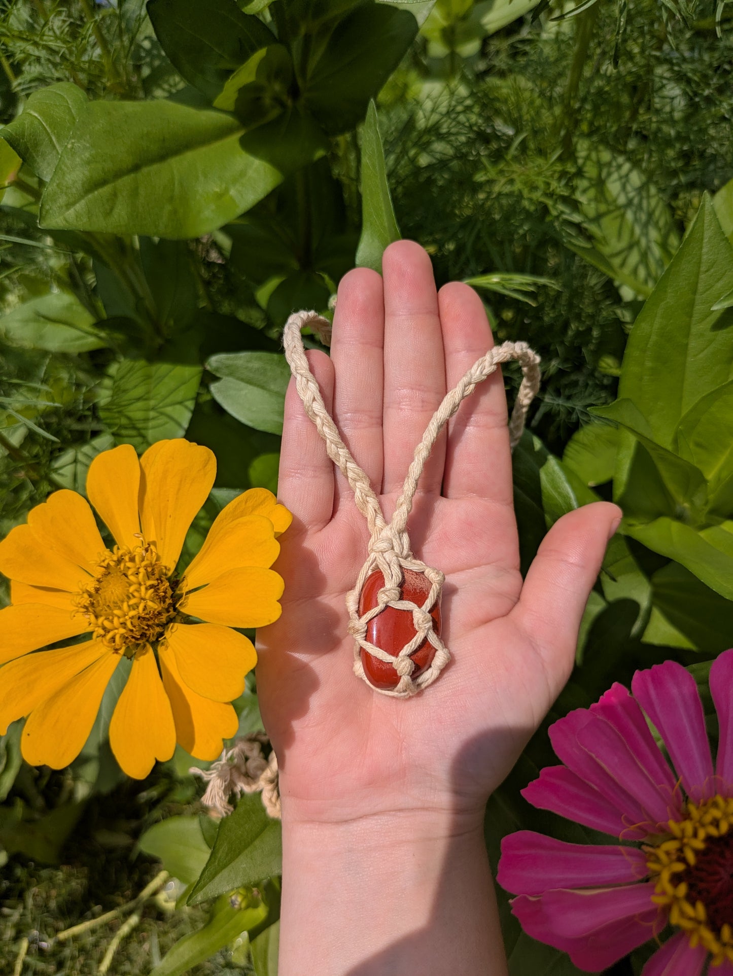 Red Jasper Wrapped Necklace