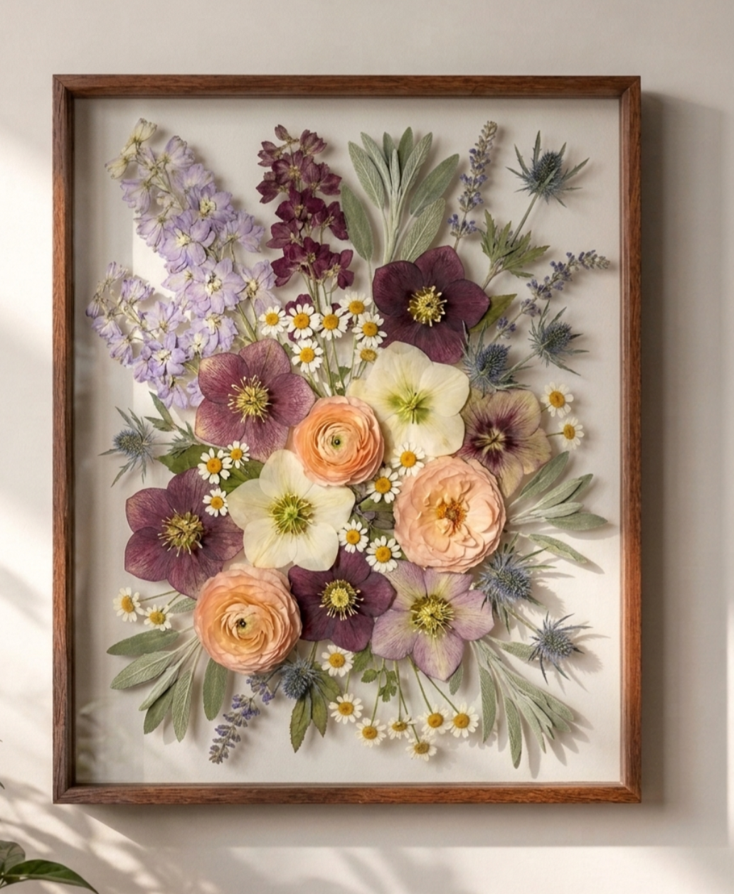 Flora in Full | Wooden Floating | 11x14 Frame