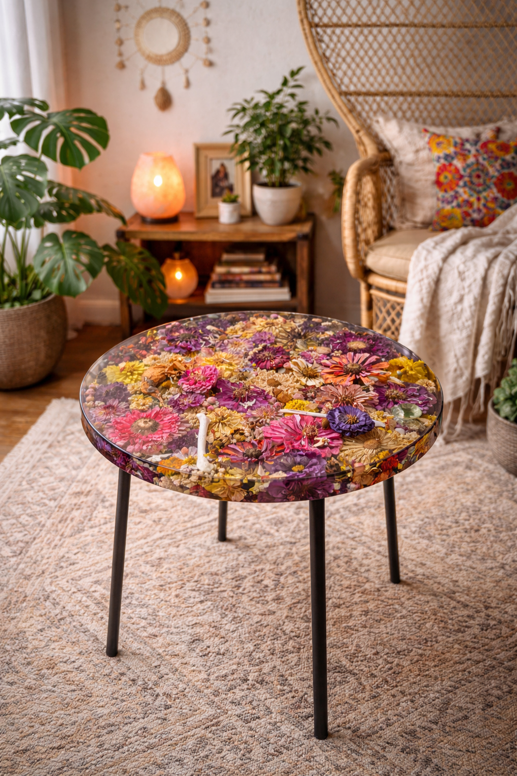 Zinnia Oddity Table 17in tall