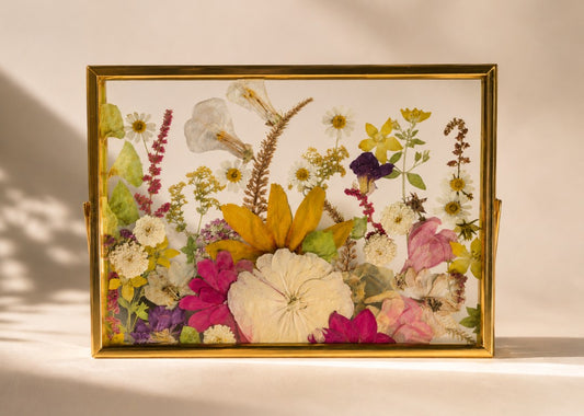 Flora in Full | 6x8 Gold Rectangle | Floating Frame