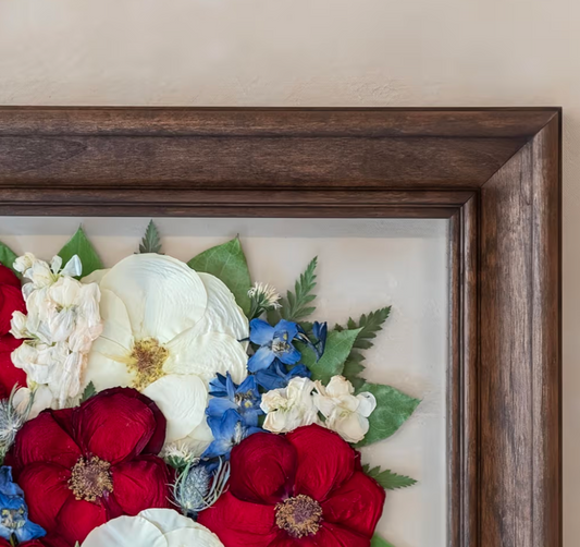 Flora in Full | Wooden Floating UV Glass | 11x14 Frame