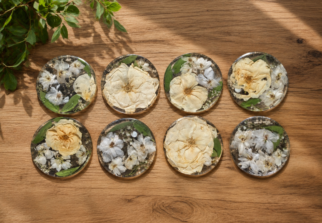 Ever After Botanical Coasters | Set of Four or Two