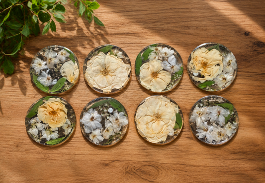Ever After Botanical Coasters | Set of Four or Two