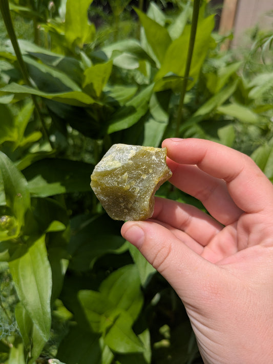 Raw Green Jasper Chunk
