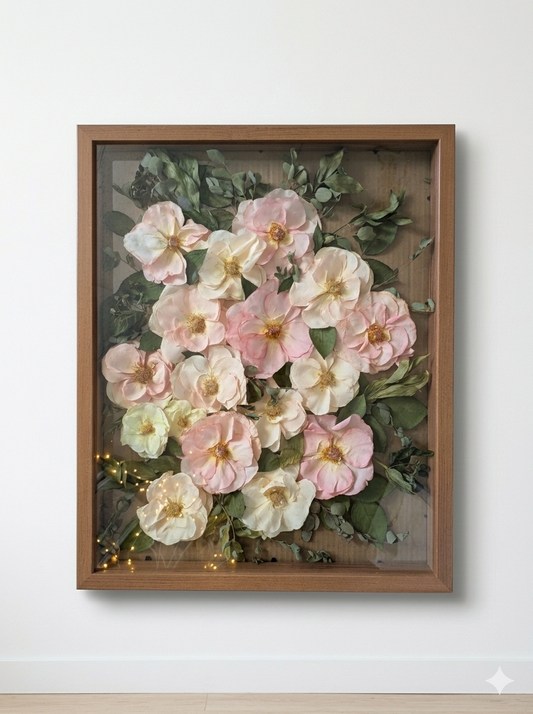 16x20 Pressed Bouquet Frame (custom)