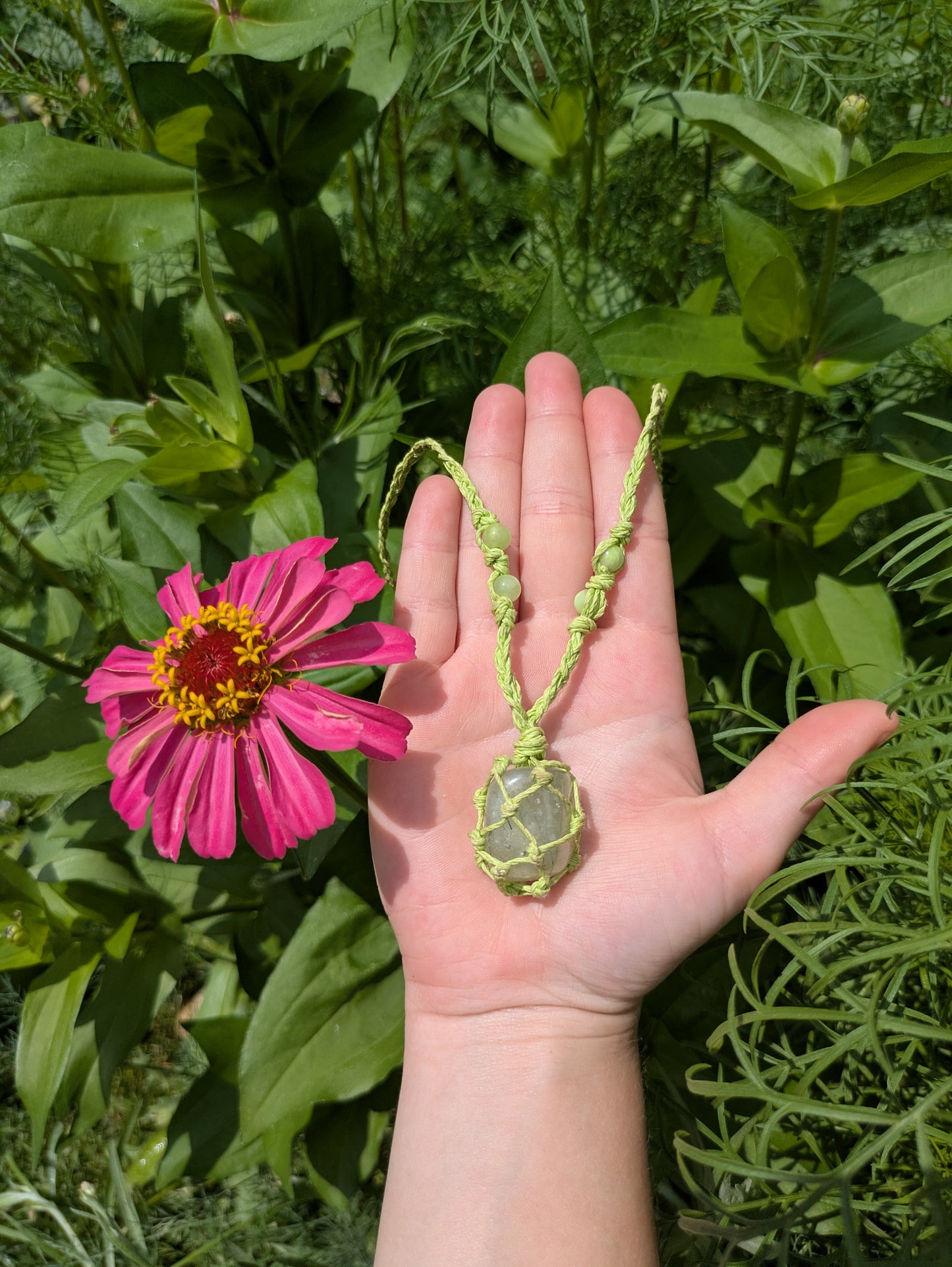 Prehnite Wrapped Choker