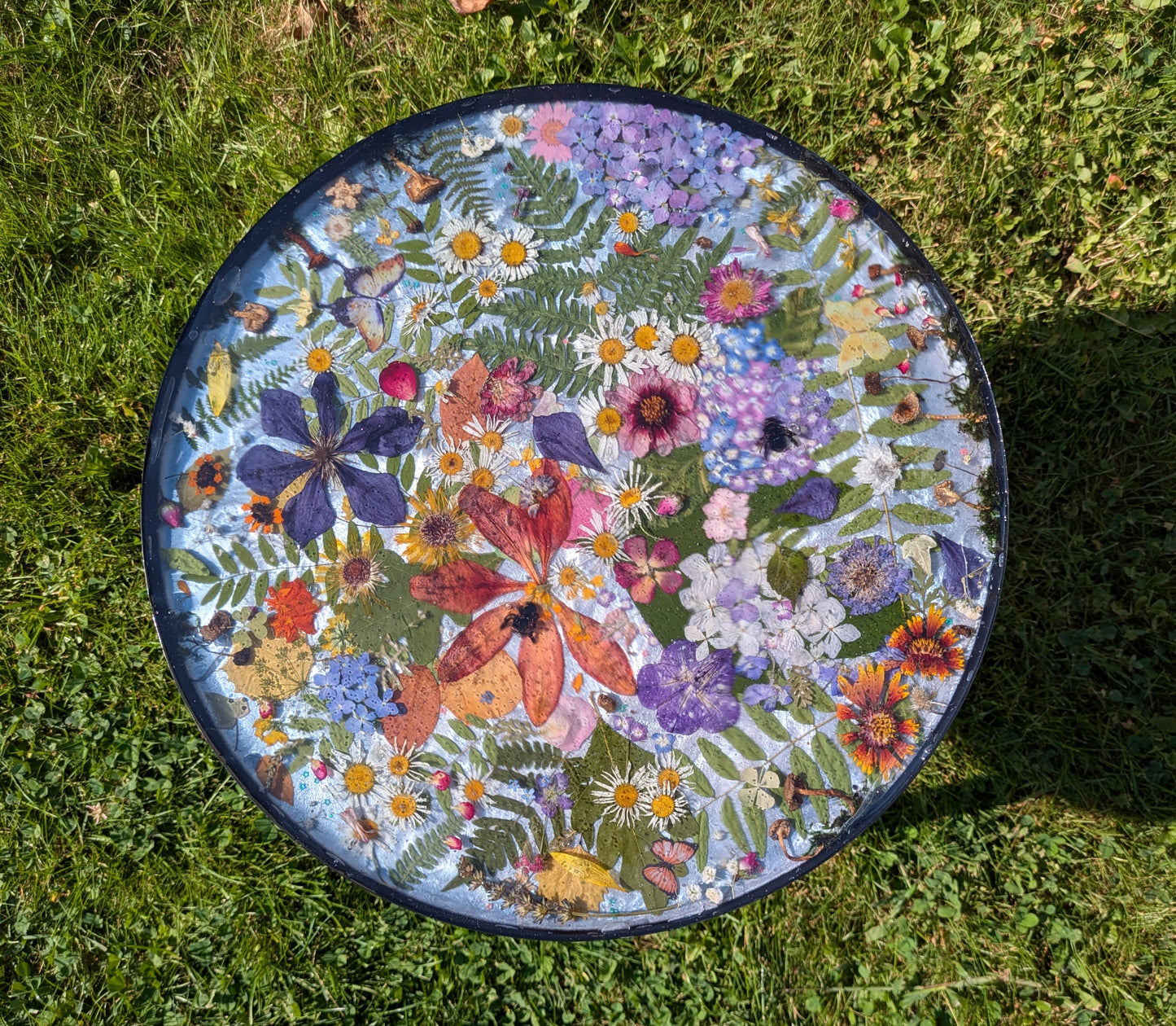 One of a Kind Real Floral Table