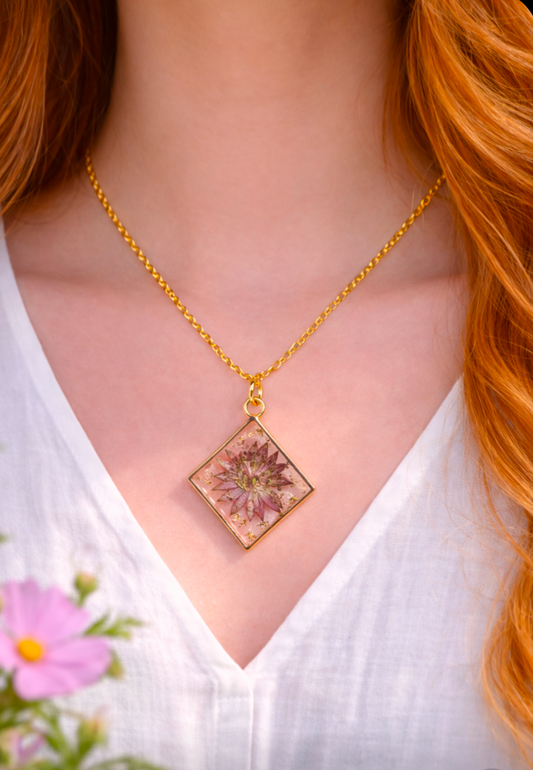 Ever After Botanical Necklace | Gold Diamond