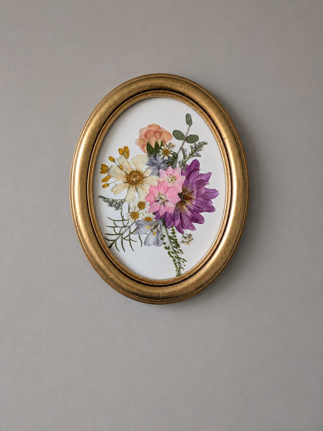 Flora in Full | Gold Oval Frame