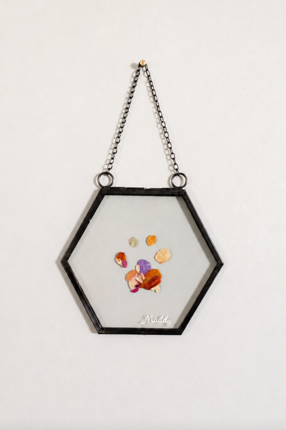 Floral Paw Print | Custom 3x3 Frame