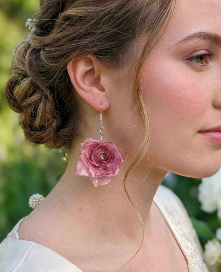 Ever After Botanical Earrings | 3D Flora Silver