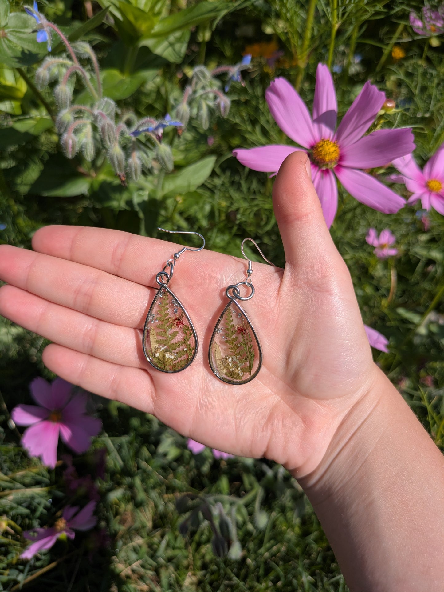 Fern Silver Earrings