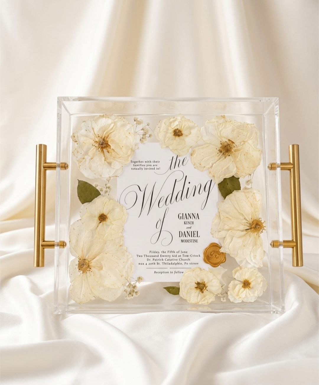 Ever After Bloom Tray | Clear Acrylic 11x14