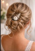 Oyster & Pearl Hair Clip