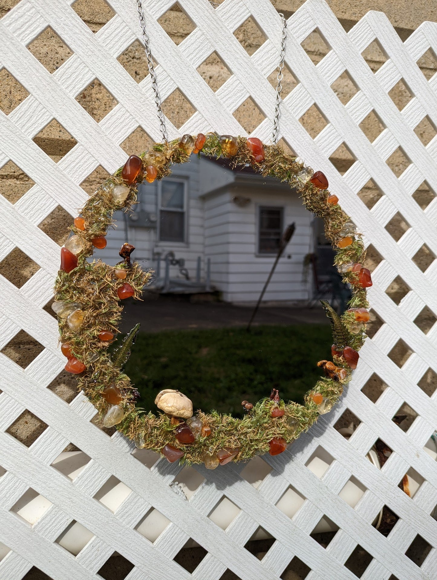 Carnelain & Citrine Forest Fairy Mirror