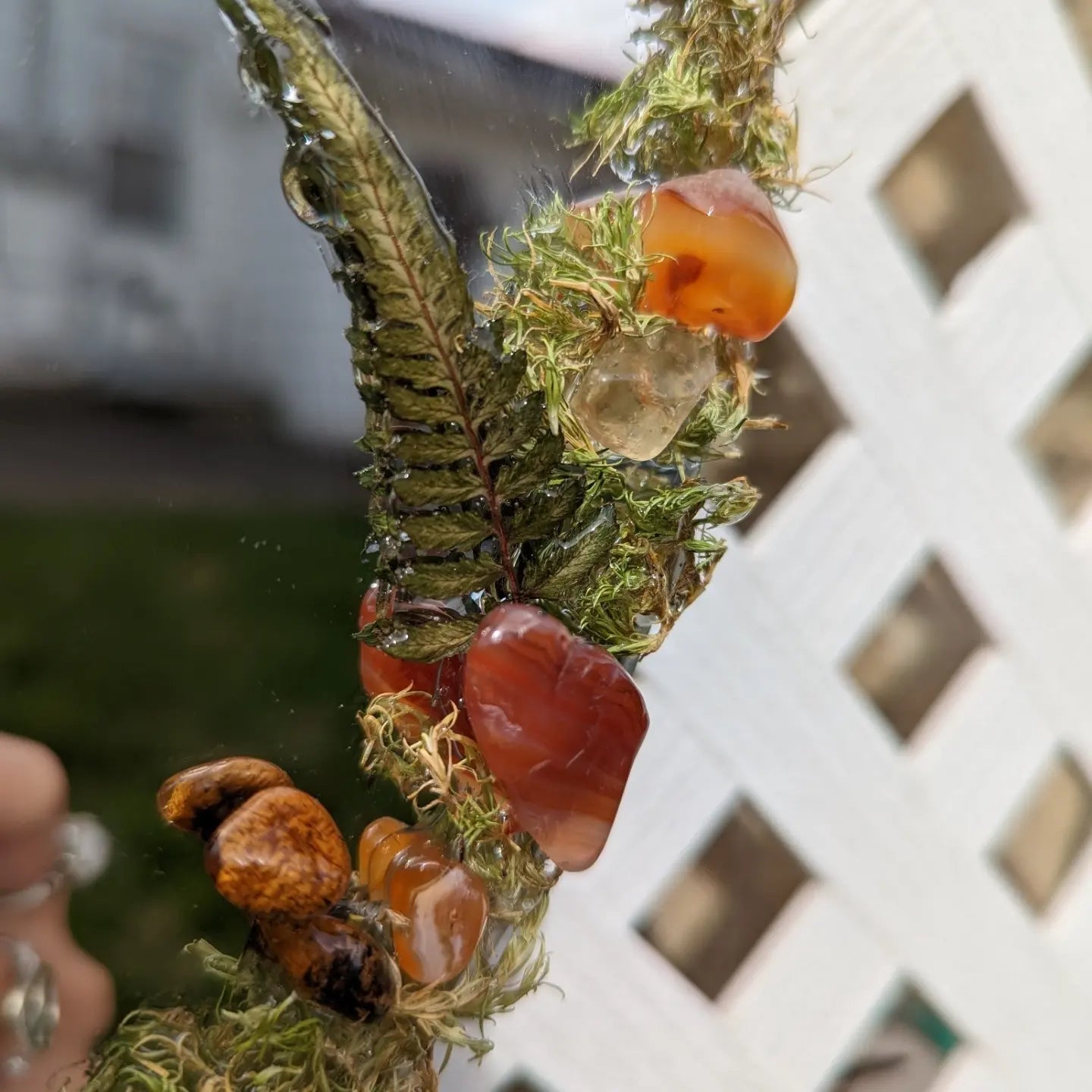 Carnelain & Citrine Forest Fairy Mirror