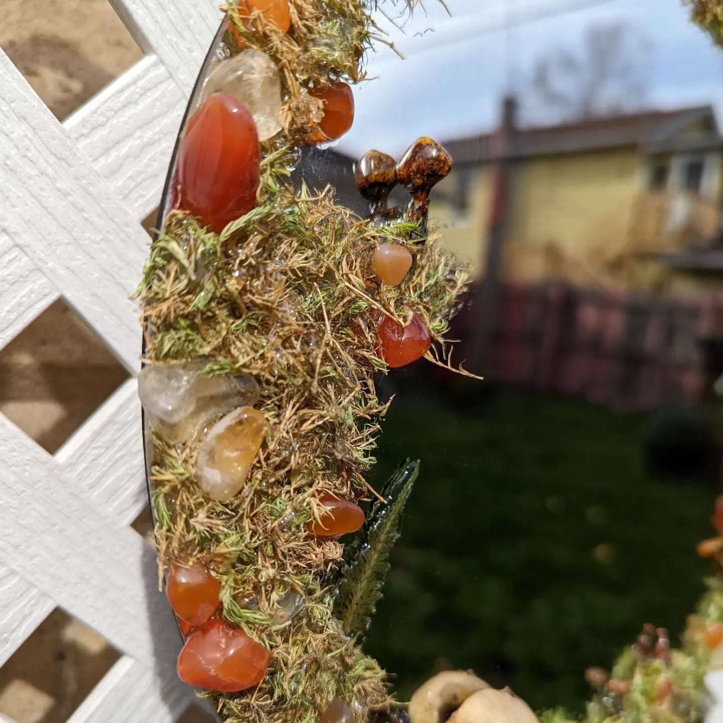 Carnelain & Citrine Forest Fairy Mirror